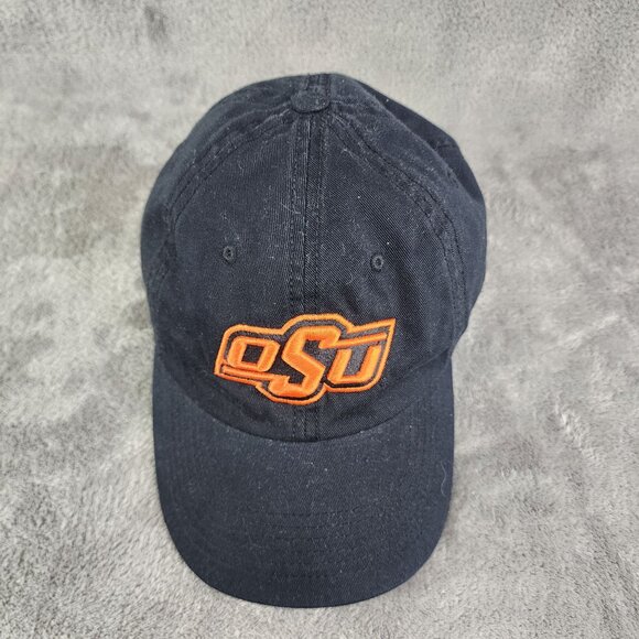 Oklahoma State University OSU Black Adjustable Baseball Cap By Top Of The World - Picture 3 of 11